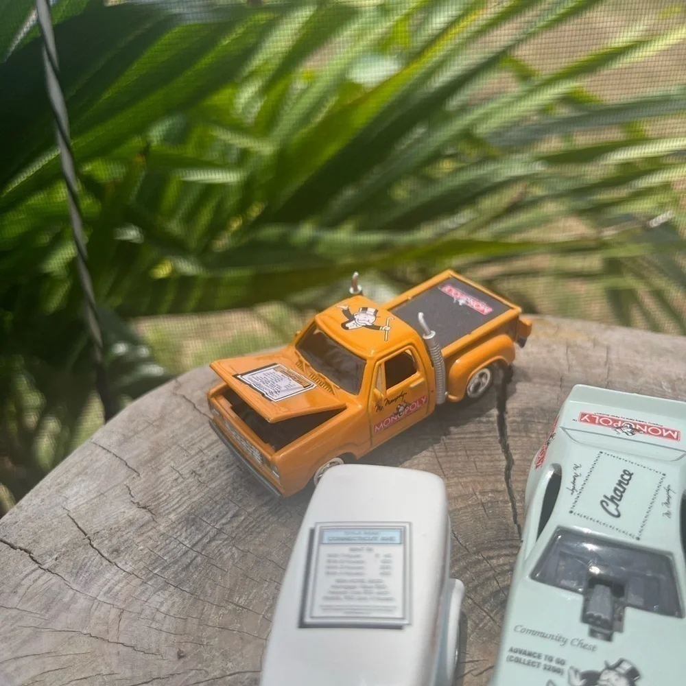 4 Johnny Lighting die cast  Monopoly themed cars-2002